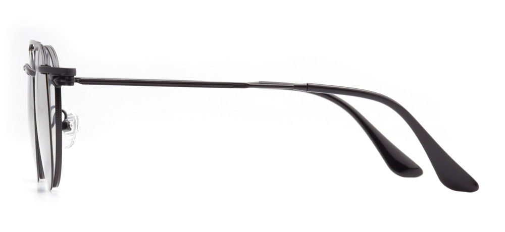 CARETTA Clipon Baby Man,Woman,Unisex Round Full-Rimmed Metal Polarize CRTTA MTL 7555-C.04